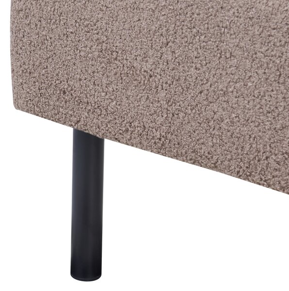 Postel Buklé MARGUT 160 x 200 cm Taupe