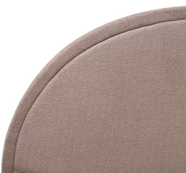 Postel Buklé MARGUT 160 x 200 cm Taupe