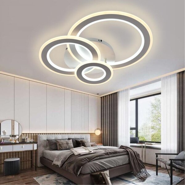 LED Stmívatelný přisazený lustr LED/90W/230V 3000-6500K + DO