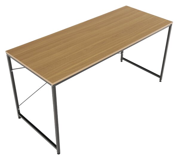 KONDELA Psací stůl, dub / černá, 150x60 cm, MELLORA