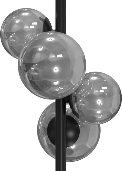 ONLI - Stolní lampa PALOMA 4xG9/10W/230V 48 cm černá/kouřová
