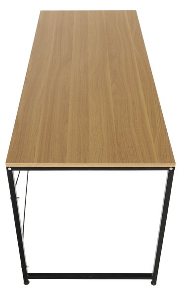 KONDELA Psací stůl, dub / černá, 150x60 cm, MELLORA
