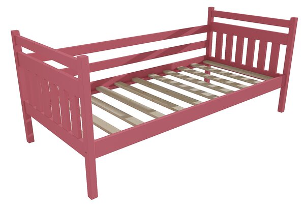 Vomaks Dětská postel DP 034 Rozměr: 70 x 160 cm, Povrchová úprava: netransparentní barva růžová