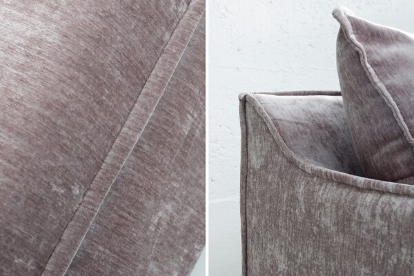 Luxusní pohovka HEAVEN 3M taupe samet