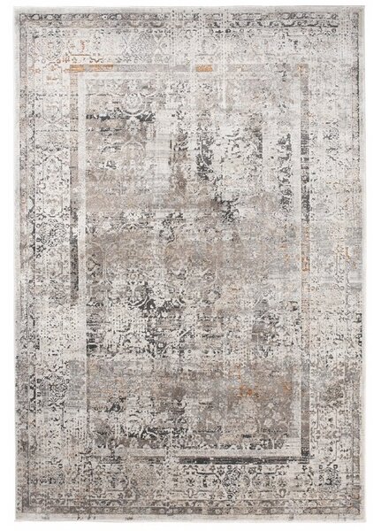 Makro Abra Moderní kusový koberec FEYRUZ S756B SHRINK Antracitový šedý Rozměr: 80x150 cm
