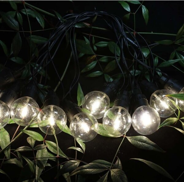 LED Solární řetěz 10xLED/0,5/4,5V 12 m 3000K IP44 + DO