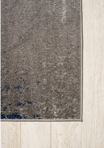 Makro Abra Moderní kusový koberec SPRING H170A Tmavě šedý modrý Rozměr: 60x200 cm