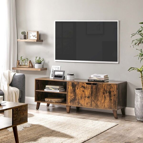 Stolek pod TV rustikální hnědý, 140x40x50 cm