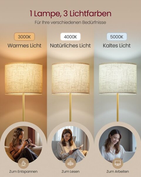 Stojací lampa s nastavitelnou výškou 140 - 170 cm