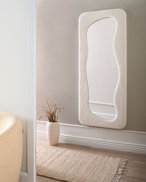 Zrcadlo QUIMPER 70 cm 170 cm Krémově bílá