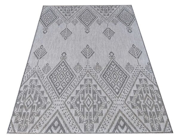 Makro Abra Kusový koberec sisalový oboustranný ZARA 13 šedý Rozměr: 80x150 cm