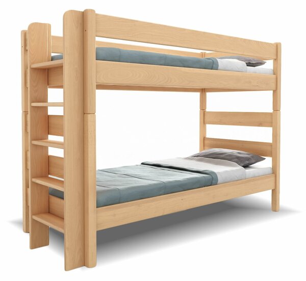 Poschoďová postel JUNIOR 3, LEVÁ , masiv buk