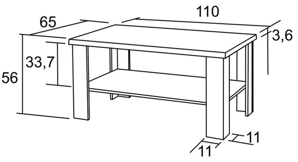 BRADOP Konferenční stůl KLEMENT 110x65