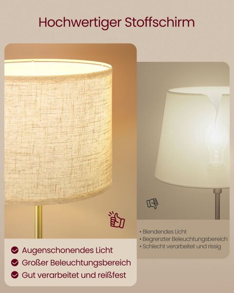Stojací lampa s nastavitelnou výškou 140 - 170 cm