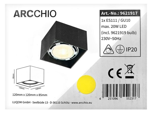 Arcchio - LED Bodové svítidlo MABEL 1xGU10/ES111/11,5W/230V
