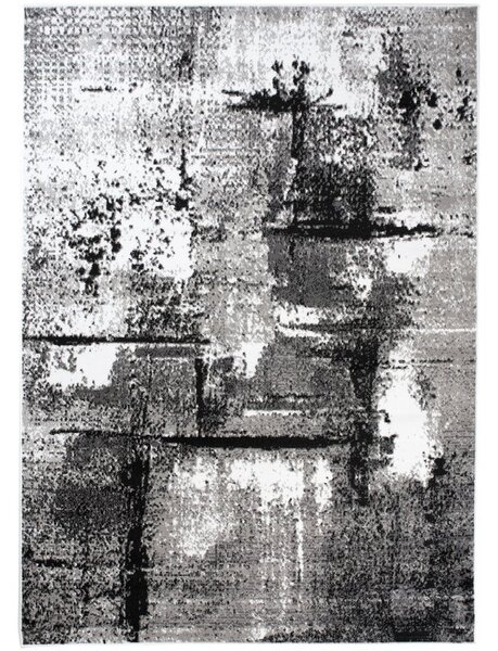 Makro Abra Kusový koberec moderní MAYA Q541D šedý bílý černý Rozměr: 130x190 cm