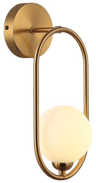 ITALUX WL-3965-1-BRO - Nástěnné svítidlo LUPUS 1xG9/25W/230V zlatá