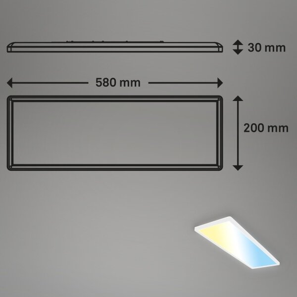 Briloner 7403-016 - LED Stmívatelné svítidlo SLIM LED/23W/230V 2700-6500K + DO