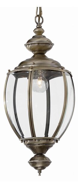Ideal Lux - Lustr na řetězu NORMA 1xE27/60W/230V pr. 25 cm bronzová