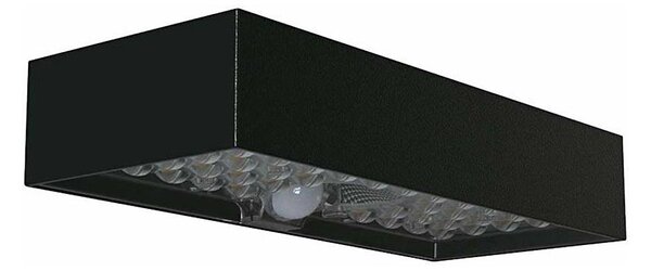 LED Solární nástěnné svítidlo se senzorem LED/6W/3,7V IP65 4000K 3000 mAh černá