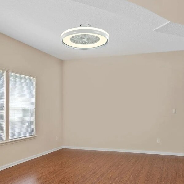 LED Stropní svítidlo s ventilátorem LED/45W/230V 3000/4000/6500K šedá