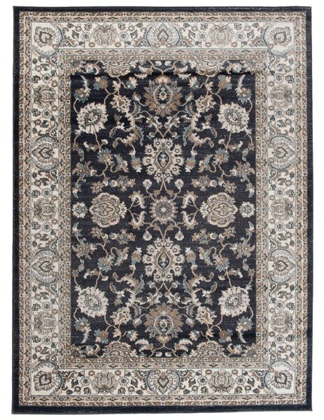 Makro Abra Kusový koberec klasický DUBAI L748B antracitový Rozměr: 60x100 cm