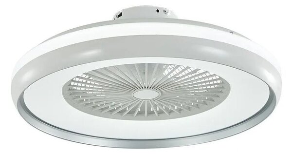 LED Stropní svítidlo s ventilátorem LED/45W/230V 3000/4000/6500K šedá