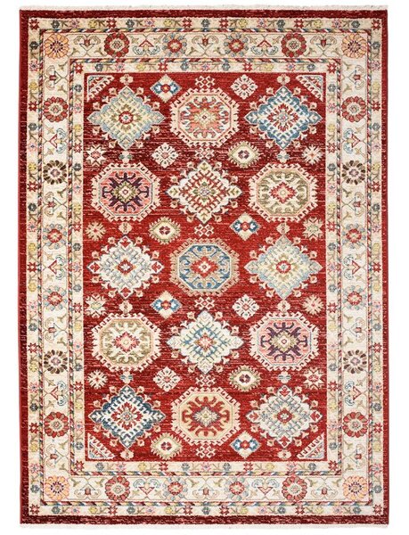Makro Abra Kusový koberec RIVOLI EF60B Klasický červený Rozměr: 80x150 cm
