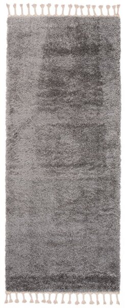 Makro Abra Koberec Běhoun Shaggy VERSAY EJF 6365A Tmavě šedý Rozměr: 70x250 cm