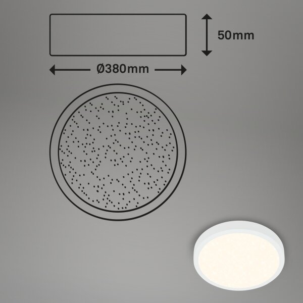 Briloner 3704-016 - LED Stmívatelné stropní svítidlo RUNA LED/22W/230V bílá + DO