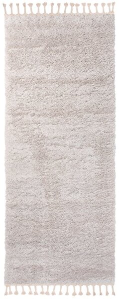 Makro Abra Koberec Běhoun Shaggy VERSAY EJF 6365A Světle šedý Rozměr: 70x350 cm