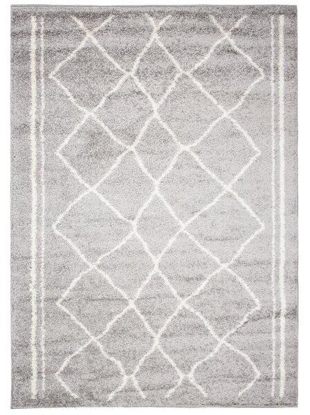 Makro Abra Kusový koberec Shaggy DELHI 2655A šedý Rozměr: 60x100 cm