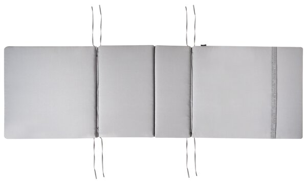 Polstr na zahradní lehátko TOSCANA/JAVA/AMANTEA PREMIUM 189 x 58 cm Světle šedá