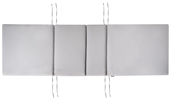 Polstr na zahradní lehátko TOSCANA/JAVA/AMANTEA PREMIUM 189 x 58 cm Světle šedá