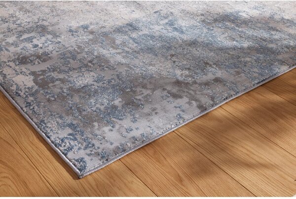 Kobercový ráj Moderní kusový koberec abstraktní Pula Caldera modrý Rozměr: 200x250 cm