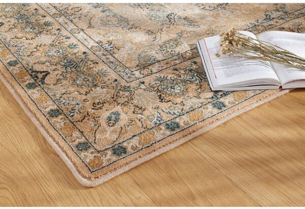 Kusový koberec vlněný Dywilan Omega Kashmir Krem 2 béžový Rozměr: 100x150 cm