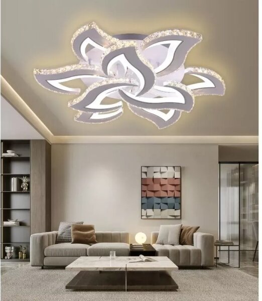 LED Stmívatelný přisazený lustr LED/180W/230V 3000-6500K + dálkové ovládání