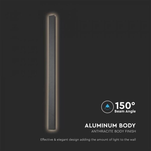 LED Venkovní nástěnné svítidlo LED/10W/230V 3000K IP65 51 cm antracit