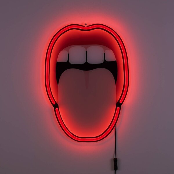 LED dekor nástěnné světlo Tongue, 41x58cm