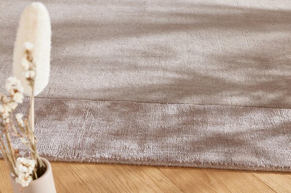 Makro Abra Moderní kusový koberec Aspen Taupe vlna viskóza béžový hnědý Rozměr: 80x150 cm