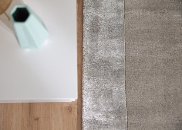 Makro Abra Moderní kusový koberec Aspen Silver vlna viskóza šedý stříbrný Rozměr: 80x150 cm