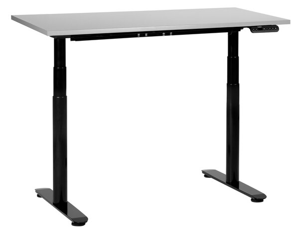 Elektricky výškově nastavitelný pracovní stůl DESTINAS Šedá/Černá 120 cm 72 cm