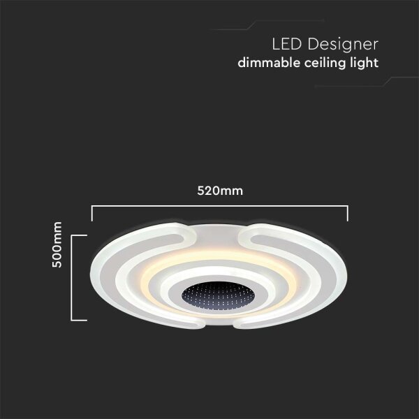 LED Stmívatelné stropní svítidlo LED/95W/230V 3000-6500K + DO
