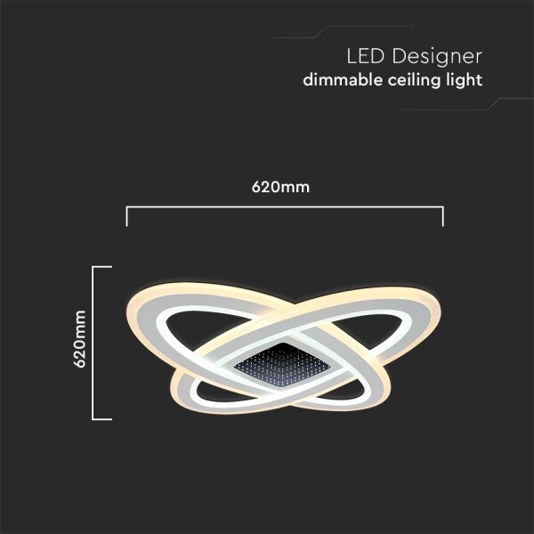 LED Stmívatelné stropní svítidlo LED/130W/230V 3000-6500K + DO