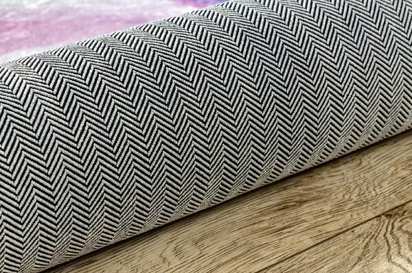 Dětský kusový koberec vhodný k praní BAMBINO 2533 Jednorožec růžový Rozměr: 80x150 cm