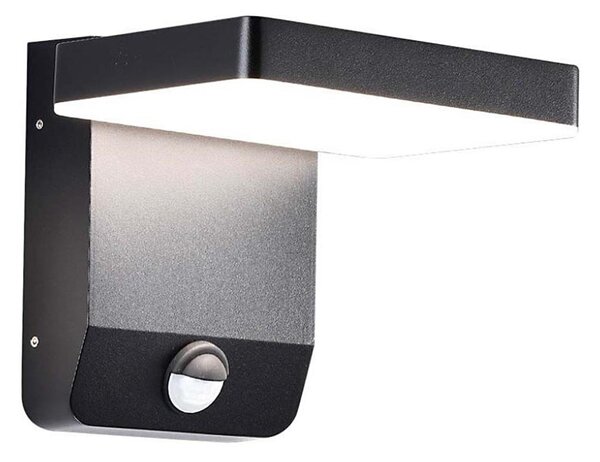 LED Venkovní nástěnné svítidlo se senzorem LED/17W/230V 4000K černá