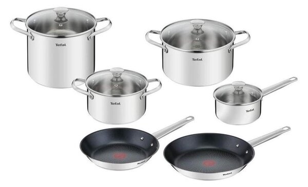 Tefal - Sada nádobí 10 ks COOK EAT nerez
