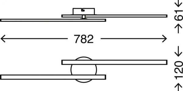 Briloner 3163-029 - LED Přisazený lustr GO 2xLED/9W/230V