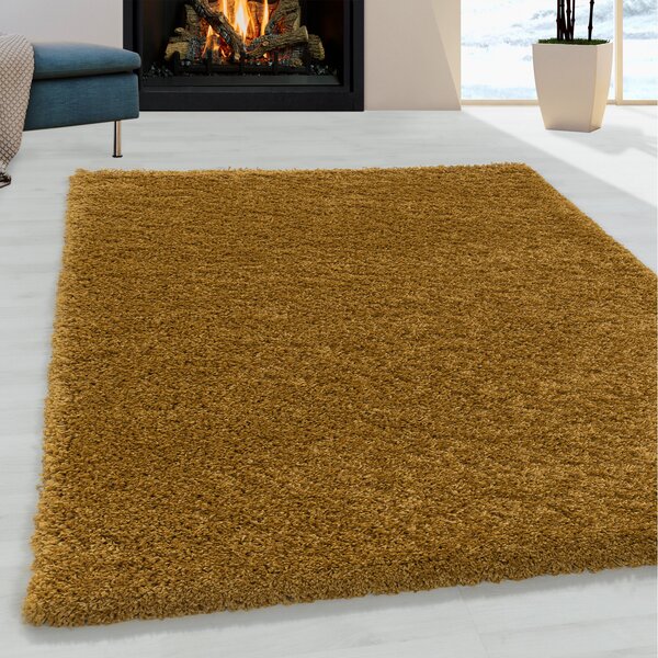 Ayyildiz, Kusový koberec Sydney Shaggy 3000 gold, 120x170, žlutá, ložnice