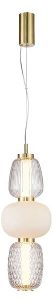 LED Lustr na lanku CARO LED/28W/230V zlatá
